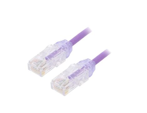 UTP28X0.5MVL Patch cord TX6A-28™,U/UTP 6a drut Cu LSZH fioletowy 0,5m