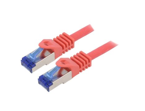 C6A064S Patch cord S/FTP 6a linka Cu LSZH czerwony 3m 26AWG -20...75C