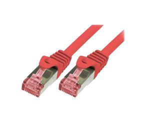 CQ2094S Patch cord S/FTP 6 linka Cu LSZH czerwony 10m 27AWG