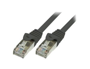 CQ3083S Patch cord S/FTP 6a linka Cu LSZH czarny 7,5m 26AWG