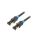 Patch cord S/FTP 6 Cu PVC czarny 5m RJ45 wtyk,z obu stron VAP-A06-B500