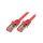 CQ2084S Patch cord S/FTP 6 linka Cu LSZH czerwony 7,5m 27AWG