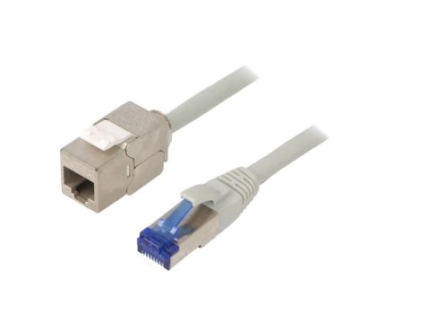 CC5032S Przedłużacz RJ45 S/FTP 6a linka Cu LSZH szary 1m 26AWG
