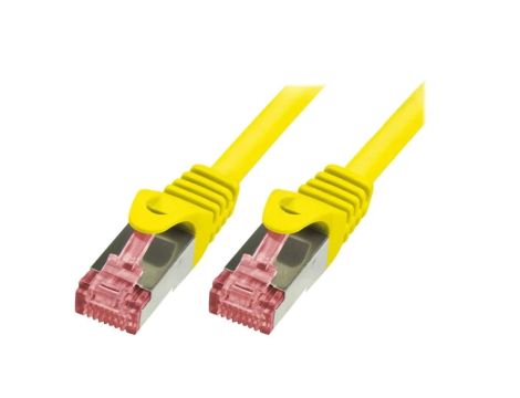 CQ2077S Patch cord S/FTP 6 linka Cu LSZH żółty 5m 27AWG