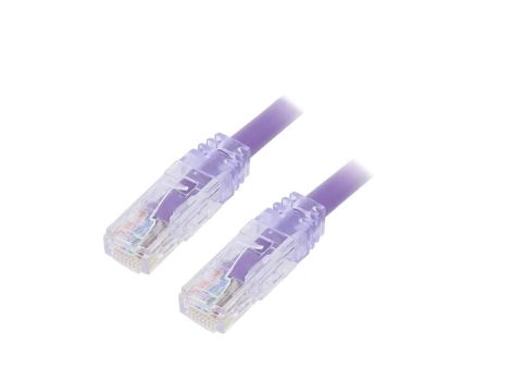 Patch cord TX6A™ 10Gig,U/UTP 6a drut Cu PVC fioletowy 5m UTP6AX5MVL