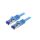 C6A066S Patch cord S/FTP 6a linka Cu LSZH niebieski 3m 26AWG