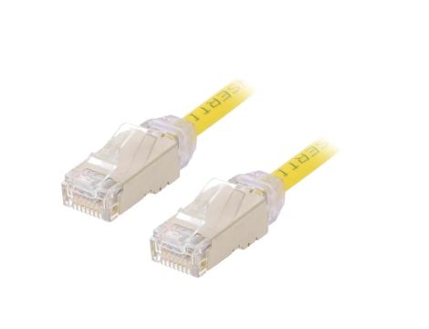 STP28X1MYL Patch cord F/UTP,TX6A-28™ 6a drut Cu LSZH żółty 1m 28AWG