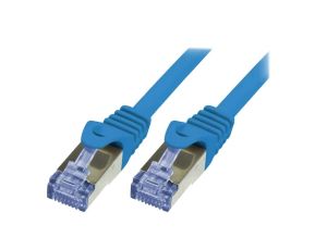 CQ3076S Patch cord S/FTP 6a linka Cu LSZH niebieski 5m 26AWG