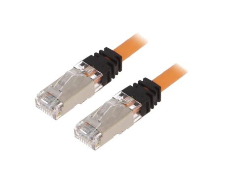 STP6X1MOR Patch cord S/FTP,TX6A™ 10Gig 6a linka Cu LSZH pomarańczowy