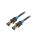 Patch cord S/FTP 6 Cu PVC czarny 25m RJ45 wtyk,z obu stron VAP-A06-B2500