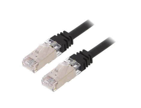 STP6X5MBL Patch cord S/FTP,TX6A™ 10Gig 6a linka Cu LSZH czarny 5m