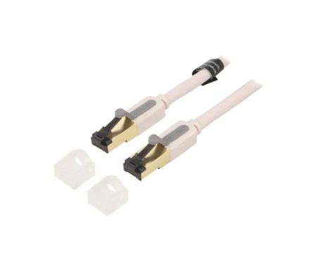 Patch cord S/FTP 7 Cu PVC szary 10m RJ45 wtyk,z obu stron ICDHL