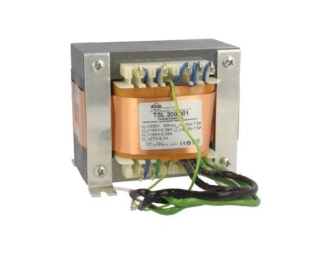 TSL200/001 Transformator: sieciowy, 230VAC, 195V, 195V, 27V, 3,15V, 3,15V, 0,1A