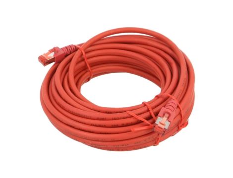 HELUKAT-802997 Patch cord S/FTP 6 linka Cu LSZH czerwony 10m 27AWG