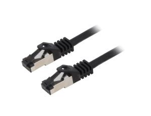 CQ8113S Patch cord S/FTP Cat 8.1 linka Cu LSZH czarny 20m 26AWG