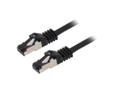 CQ8113S Patch cord S/FTP Cat 8.1 linka Cu LSZH czarny 20m 26AWG