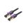 Patch cord S/FTP 7 linka OFC PVC czarny 10m 28AWG ICDBL