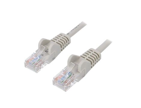 U/UTP5-CCA-300GY Patch cord U/UTP 5e linka CCA PVC szary 30m 27AWG