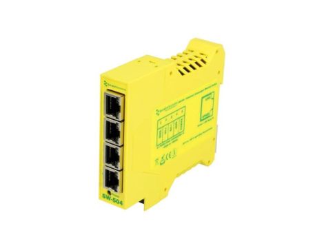 SW-504 Switch Ethernet, (niezarządzalny), liczba portów: 4, 530V DC, RJ45