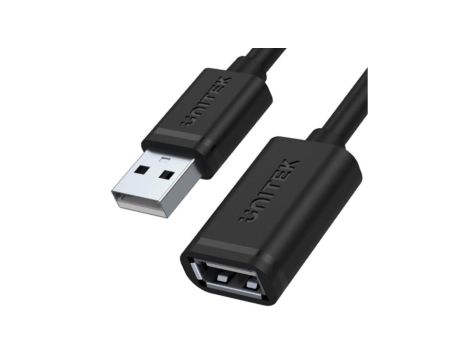 Przedłużacz USB 2.0 AM-AF 1m Unitek Y-C428GBK