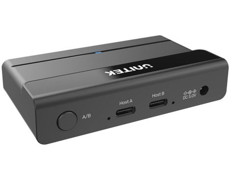 Unitek Przełącznik KVM 4x USB-A 5Gbps aktywny H1310A