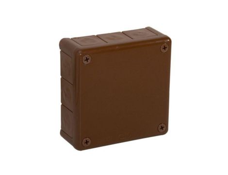Puszka natynkowa pusta 12 wlotów VIPLAST VP-51 BRĄZOWA IP55 118x118x46mm 051-02