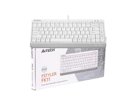 Klawiatura przewodowa A4tech FStyler FK11 biały