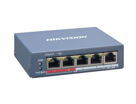 Switch Poe 4-portowy 100Mbps (zarządzalny) DS-3E1105P-EI(O-STD)V2