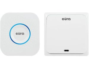 DZWONEK BEZPRZEWODOWY EURA WDP-82H2bezbateryjny, przycisk (kinetyczny), możliwość rozbudowy