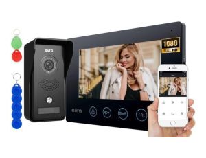 Wideodomofon EURA VDP-42A3 GAMMA+ czarny monitor TUYA