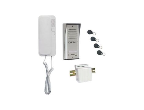 DOMOFON CYFRAL COSMO 1-LOKATORSKI SREBRNY