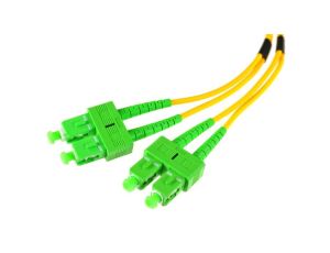 PATCHCORD ŚWIATŁOWODOWY SM 2M DUPLEX 9/125, SC/APC-SC/APC 3MM