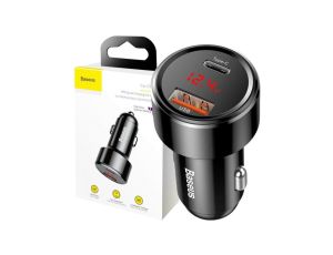 ŁADOWARKA SAMOCHODOWA Baseus Magic CCMLC20C-01 45W 6A 1x USB-A 1x USB-C QC 3.0