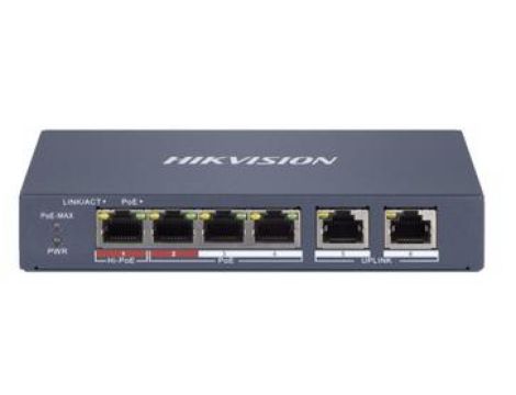 Switch PoE 4-portowy 100Mbps (zarządzalny) DS-3E1106HP-EI