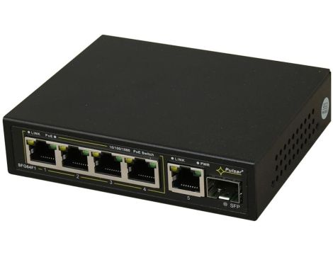 Switch 6-portowy PULSAR SFG64F1 do 4 kamer IP