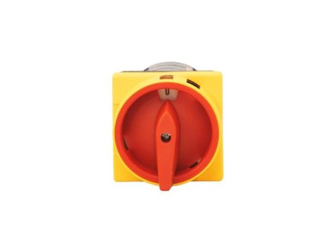 Wyłącznik 25A L/P 3P tablicowy zamykany żółto-czerwony