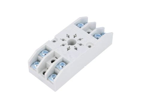 Podstawka PIN: 8 10A 250VAC na panel zaciski śrubowe -40...70C GZ8
