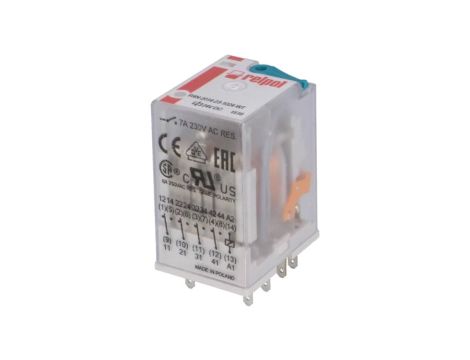 R4N2014231024WT Przekaźnik: elektromagnetyczny 4PDT Ucewki: 24VDC 6A/250VAC