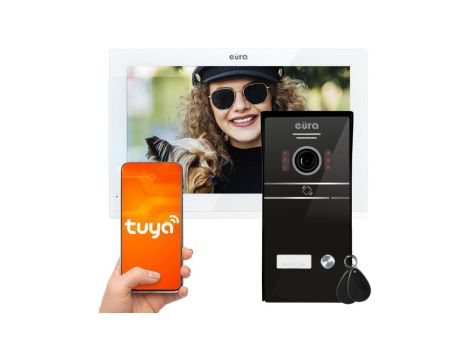 WIDEODOMOFON EURA VDP-98C5 biały, wi-fi, Tuya