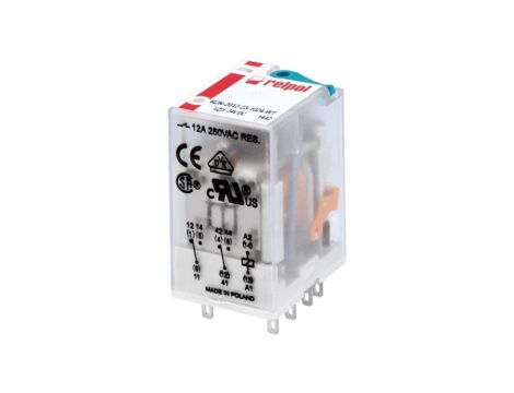 R2N2012231024WT Przekaźnik: elektromagnetyczny DPDT Ucewki: 24VDC 12A/250VAC