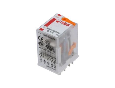 R4N2014235024WT Przekaźnik: elektromagnetyczny 4PDT Ucewki: 24VAC 6A/250VAC