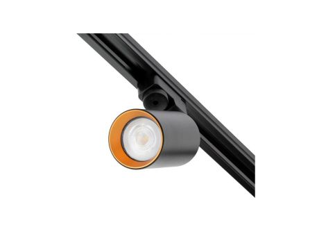 Reflektor Szynowy GU10 Czarno - Złoty SAGI Lampa do Szynoprzewodów Jednofazowych
