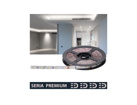 Taśma Premium 12V 60led 6500K SMD2835 Ra90 (100)