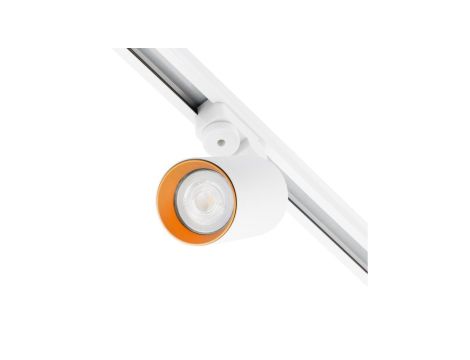 Reflektor Szynowy GU10 Biało - Złoty SAGI Lampa do Szynoprzewodów Jednofazowych