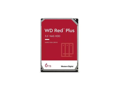 Dysk HDD WD Red Plus WD60EFPX (6 TB 3.5iquot 256 MB 5400 obr/min)