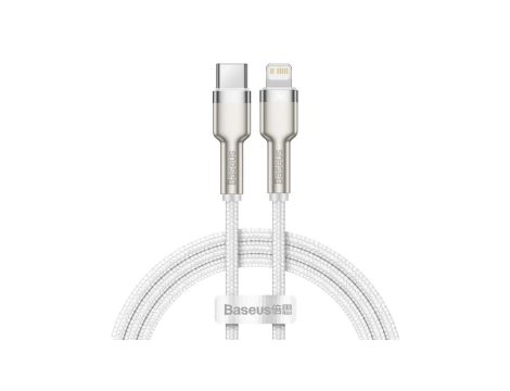 BASEUS KABEL USB-C LIGHTNING CAFULE PD 1M BIAŁY