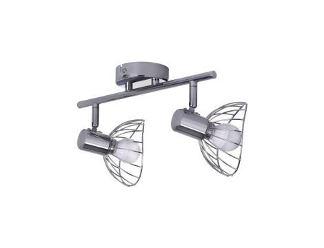 Listwa reflektorowa podwójna sufitowa ścienna chrom Activejet GIZEL kinkiet E14 do salonu