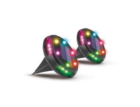 Zestaw 2 szt lamp solarnych LED RGB Activejet LARIX