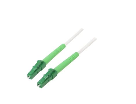 LCA-LCA/OS2-030WH Patch cord światłowodowy OS2 LC/APC,z obu stron 3m LSZH