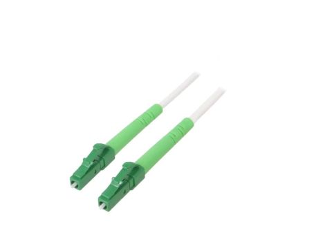 LCA-LCA/OS2-150WH Patch cord światłowodowy OS2 LC/APC,z obu stron 15m LSZH